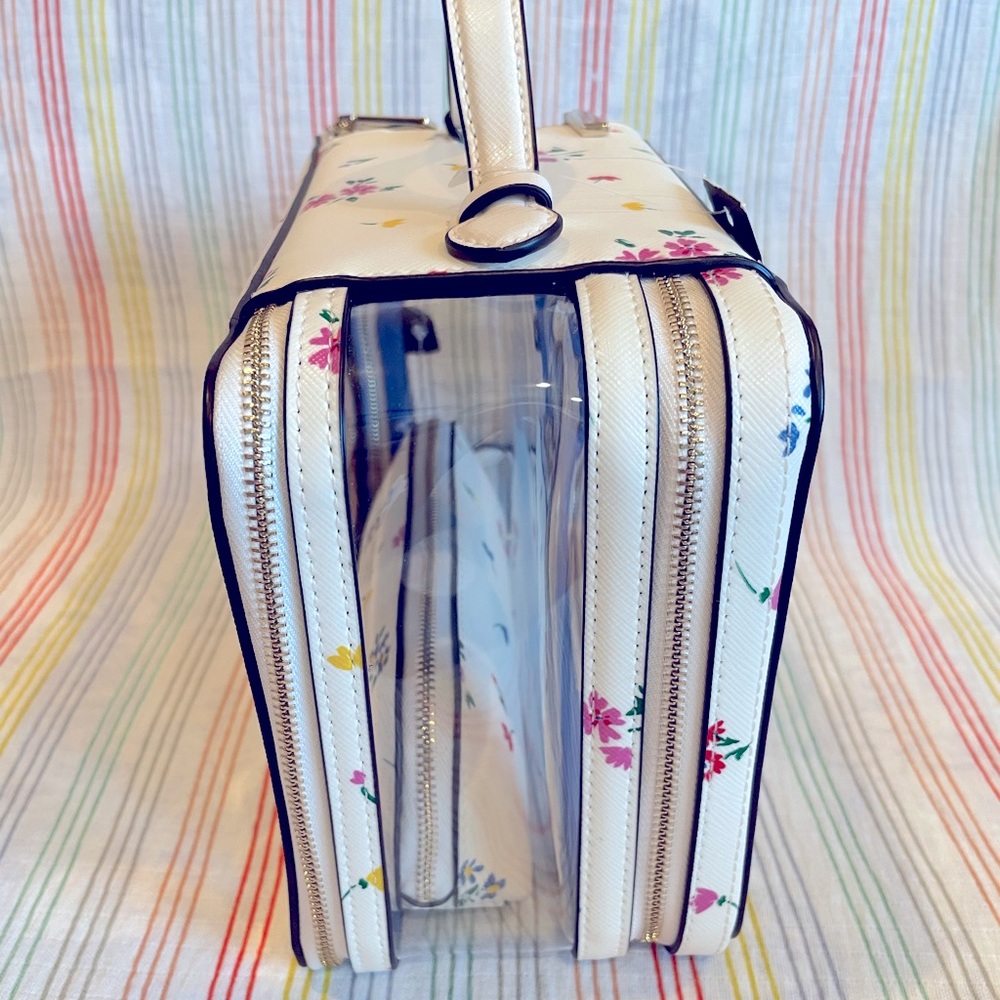 Kate Spade Floral Makeup Case Staci Garden Bouquet Travel Cosmetic Set of 2 NWT - Picture 5 of 8